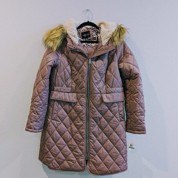 NWT Jessica Simpson Dusty Pink Puffer Coat - Picture 1 of 7
